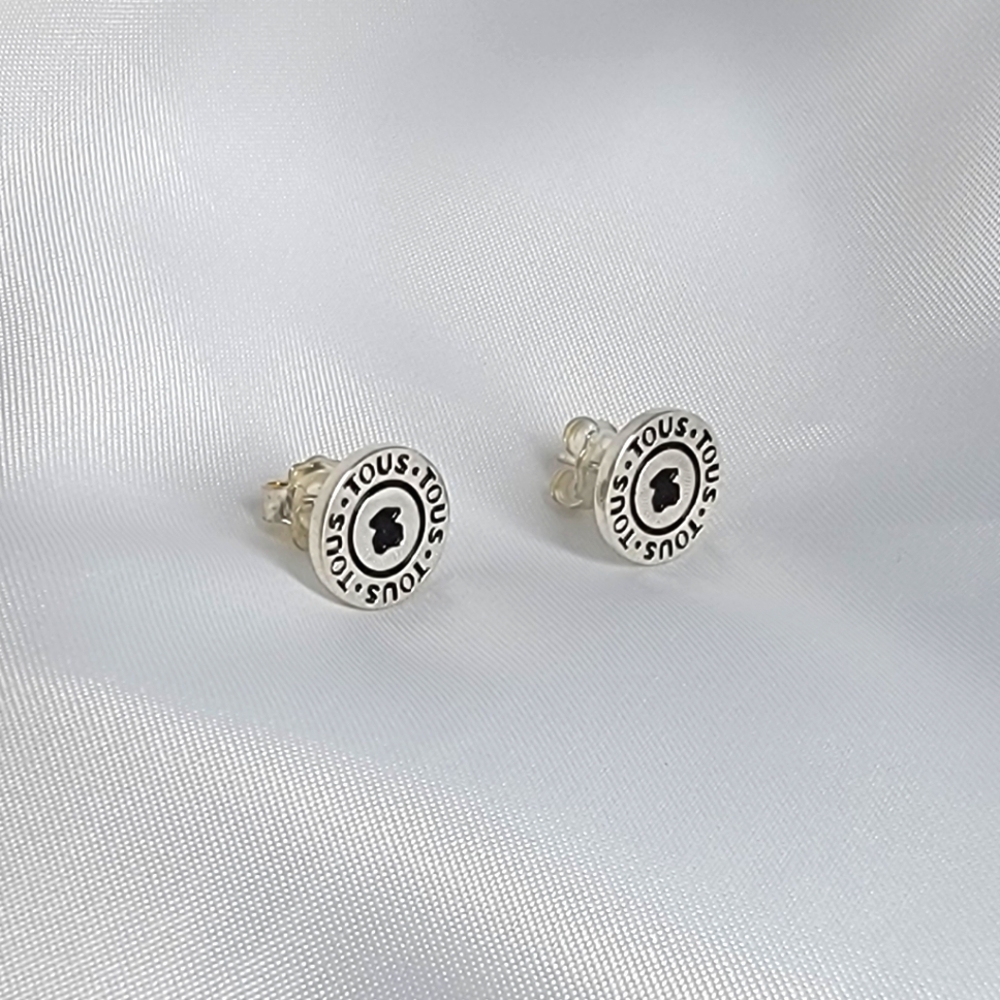TOUS Silver Bottoms Earrings